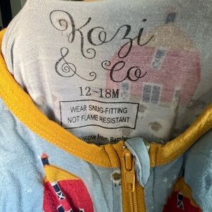 Kozi & Co Baby Onesie with Farm Print